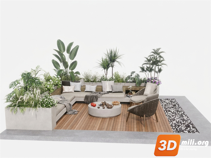 Outdoor Sofa Skp Files